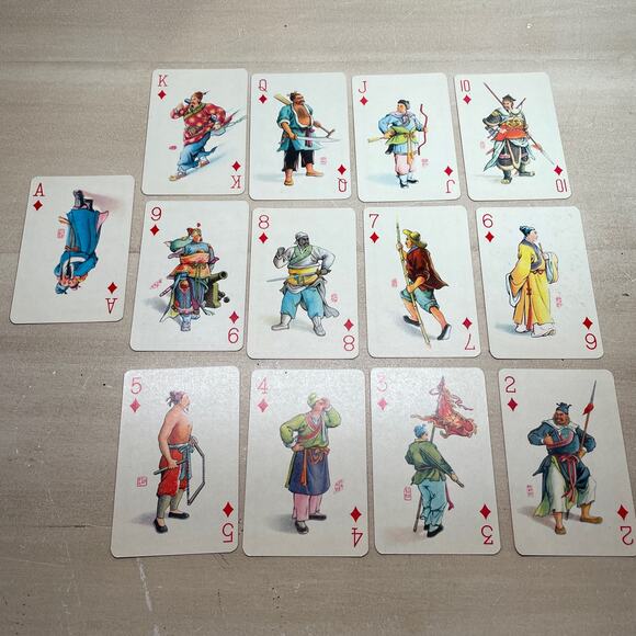 1060's Shanghai Playing Cards Chinese Characters in Water Margin Two Deck Set - Picture 8 of 16